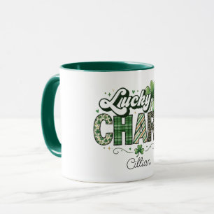 Lucky Charm Cute Fabric-Look Cute St Patricks Mug