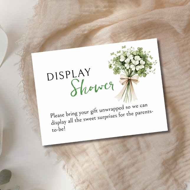 Lucky Charm Display Shower Enclosure Card Shamrock (Creator Uploaded)