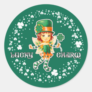 Lucky Charm. Fun St.Patrick's Day Stickers