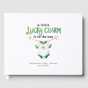 Lucky Charm Irish Baby Shower Keepsake Guest Book