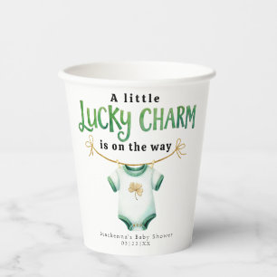 Lucky Charm Irish Baby Shower Paper Cups