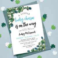 Lucky Charm On the Way Boy Baby Shower