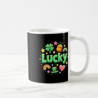 Lucky Charm Patricks Day Pot Of Gold Irish Shamroc Coffee Mug