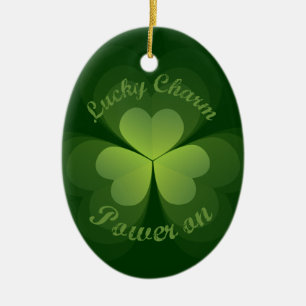 Lucky Charm Power On Ceramic Tree Decoration