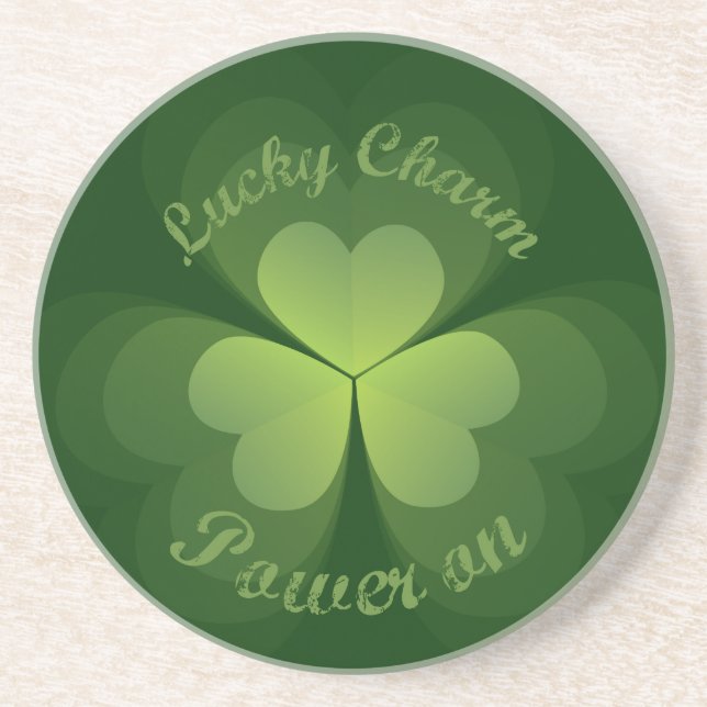 Lucky Charm Power On Coaster (Front)
