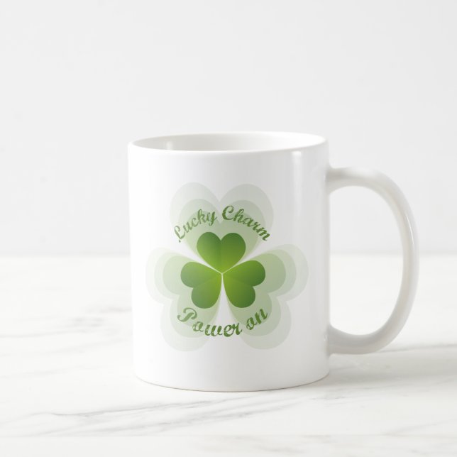 Lucky Charm Power On Coffee Mug (Right)