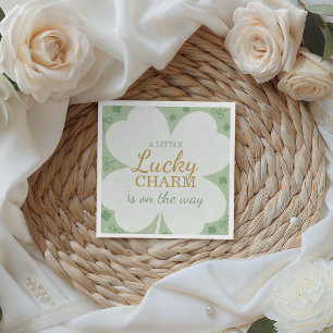 Lucky Charm Shamrock Baby Shower Napkin