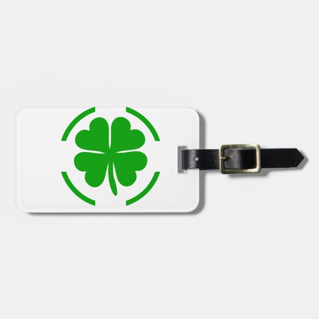 Lucky Charm St. Patrick's day gift Luggage Tag (Front Horizontal)