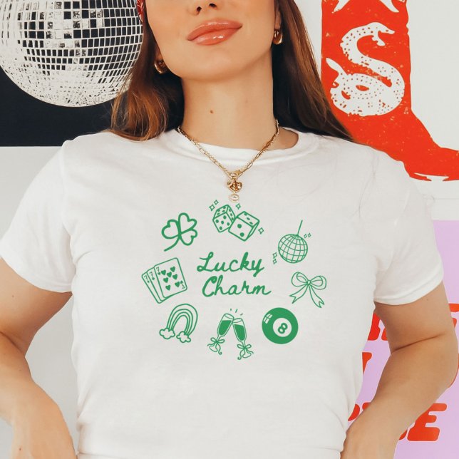 Lucky Charm St Patricks Day Lucky Clover T-Shirt (Creator Uploaded)