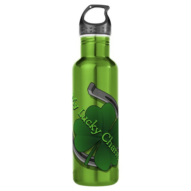 Lucky Charm St. Patrick's Lucky 710 Ml Water Bottle (Front)