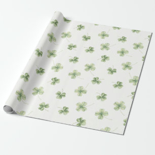 Lucky Charm St Patricks Lucky Little Shamrock baby Wrapping Paper