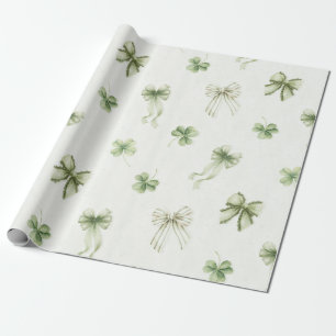 Lucky Charm St Patricks Lucky Little Shamrock baby Wrapping Paper