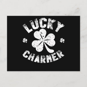 Lucky Charmer Shamrock Funny St. Patrick's Day Postcard