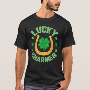 LUCKY CHARMER Shirt Boys Kids Girl Funny St Patric