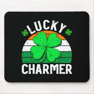 Lucky charmer shirts boys kids girls funny st mouse mat