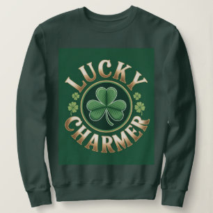 Lucky Charmer Women's Forest Green T-Shirt Sweatshirt