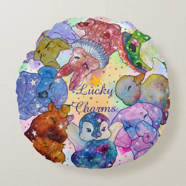 Lucky Charms Round Cushion (Front)