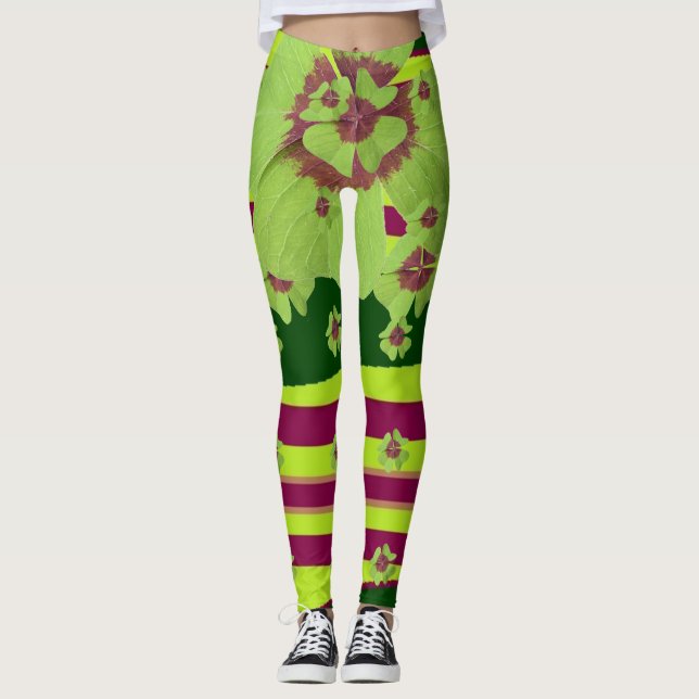 Lucky Charms Shamrock Leggings (Front)