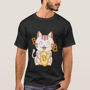 Lucky Chinese Bitcoin Cat T-Shirt