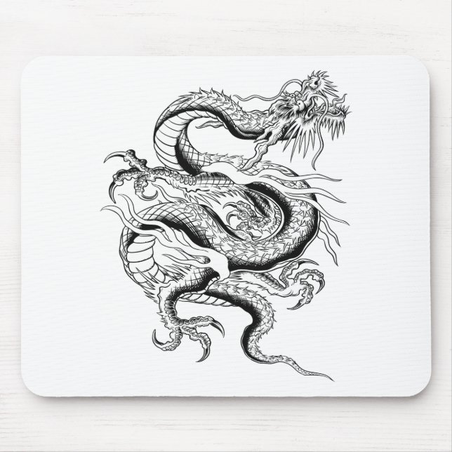 Lucky Chinese Dragon Mouse Mat (Front)
