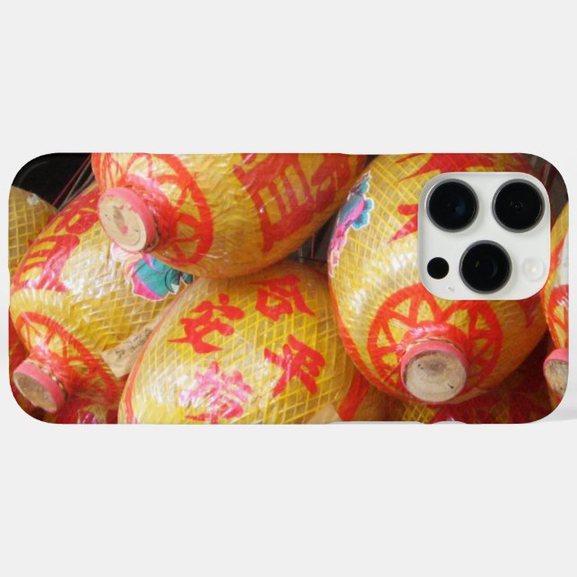 Lucky Chinese Paper Lanterns Case-Mate iPhone Case (Back (Horizontal))