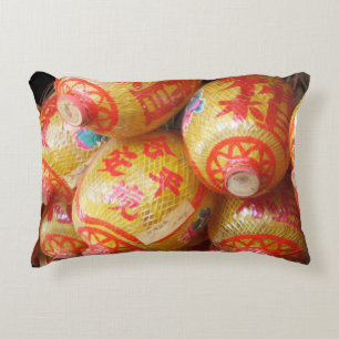 Lucky Chinese Paper Lanterns Decorative Cushion
