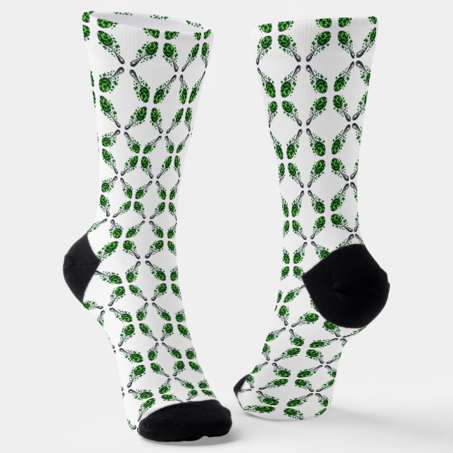 Lucky Clover 🍀 A Timeless Symbol of Good Fortune Socks (Angled)