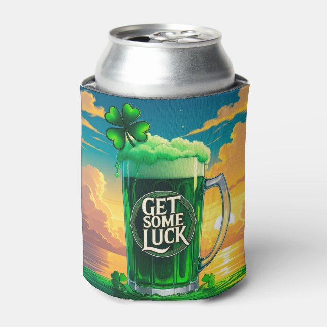 lucky clover can cooler (Can Front)
