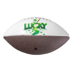Lucky Clover Design for St. Patrick's Day American Football