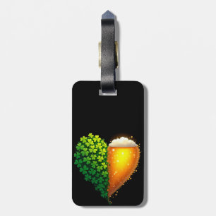 Lucky Clover Design for St. Patrick's Day Luggage Tag
