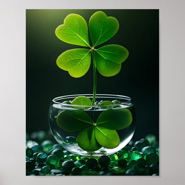 Lucky Clover Design for St. Patrick's Day Poster (Front)