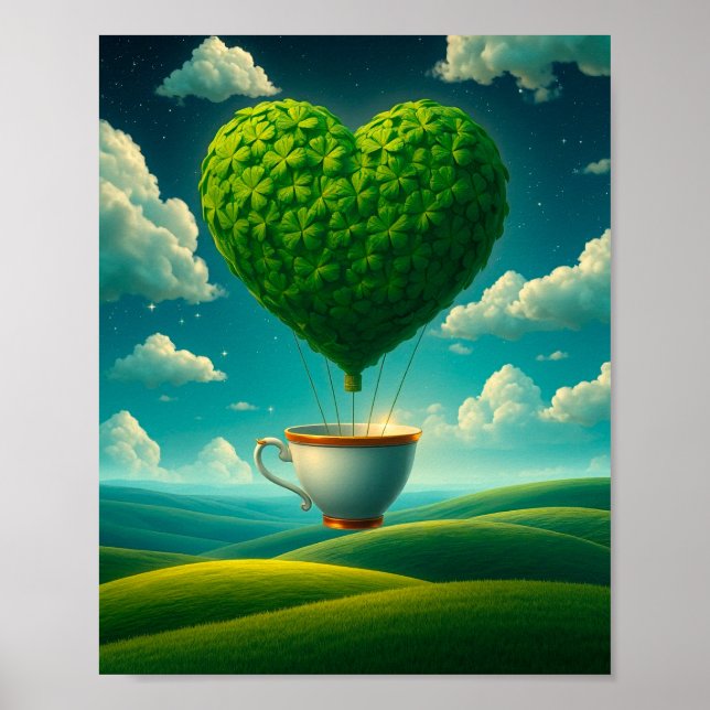 Lucky Clover Design for St. Patrick's Day Poster (Front)