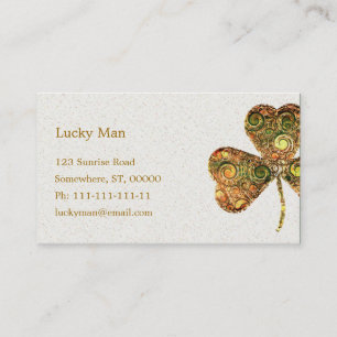 Lucky Clover   Floral Business Card
