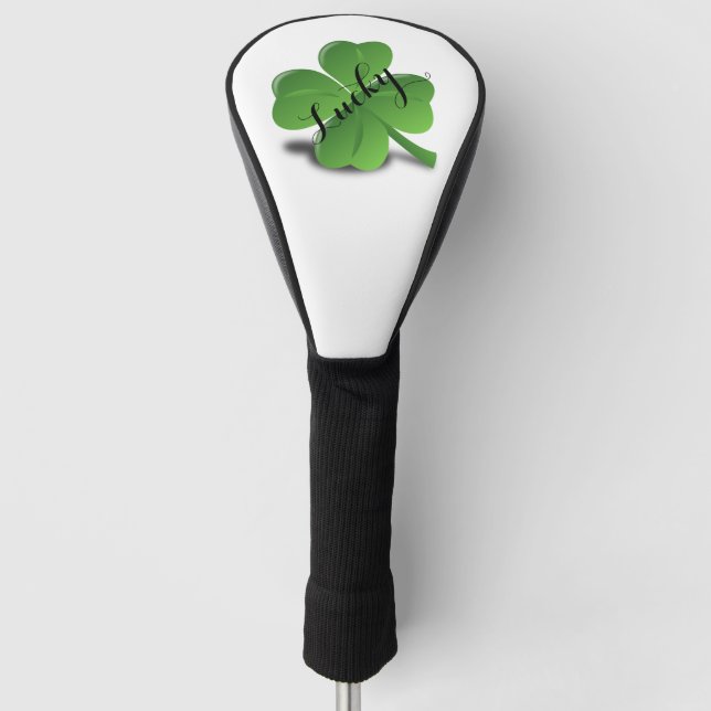 Lucky Clover Golf Head Cover (Front)