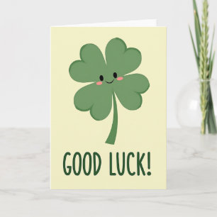 Lucky Clover Good Luck Card