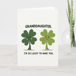 Lucky Clover Granddaughter Card