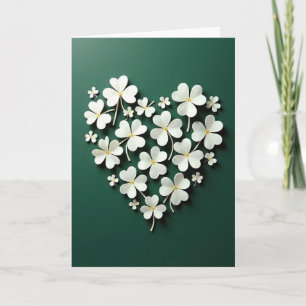 Lucky Clover Heart Card