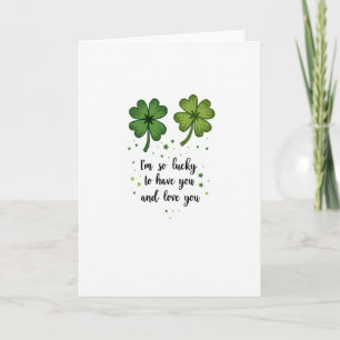 Lucky Clover Love You Card