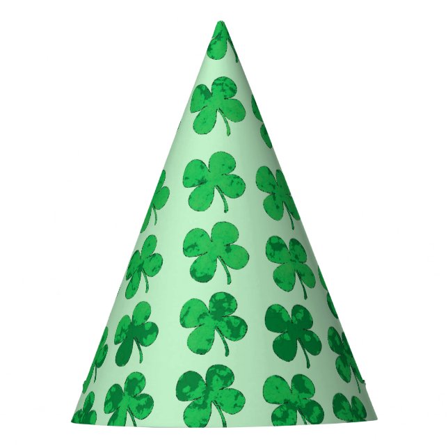 Lucky clover party hat (Front)