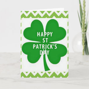 Lucky Clover Pattern Card
