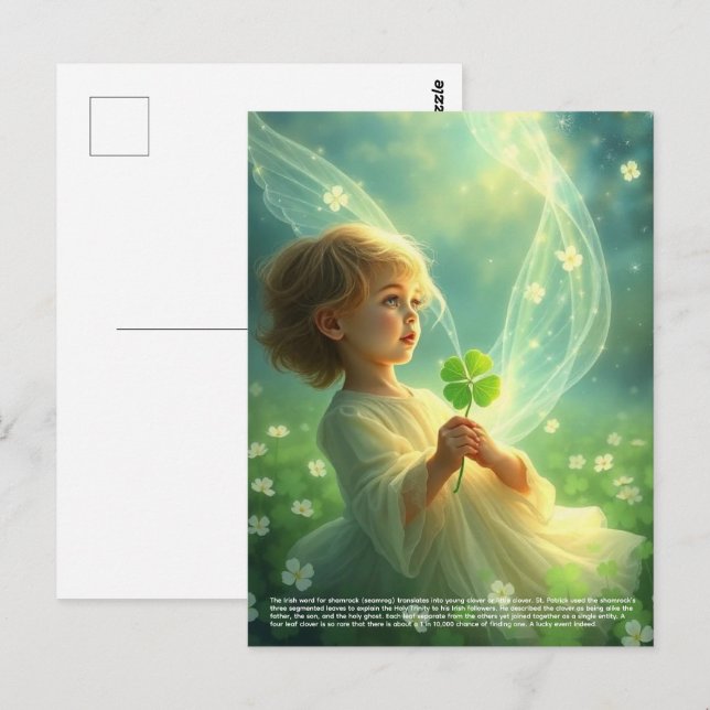 Lucky Clover Postcard (Front/Back)
