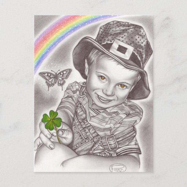 Lucky Clover Postcard (Front)