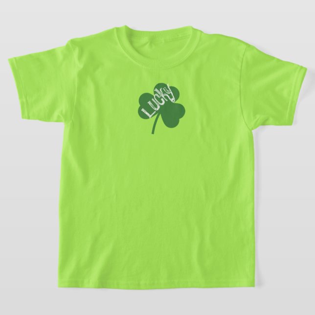 Lucky clover Saint Patrick's   T-Shirt (Laydown)
