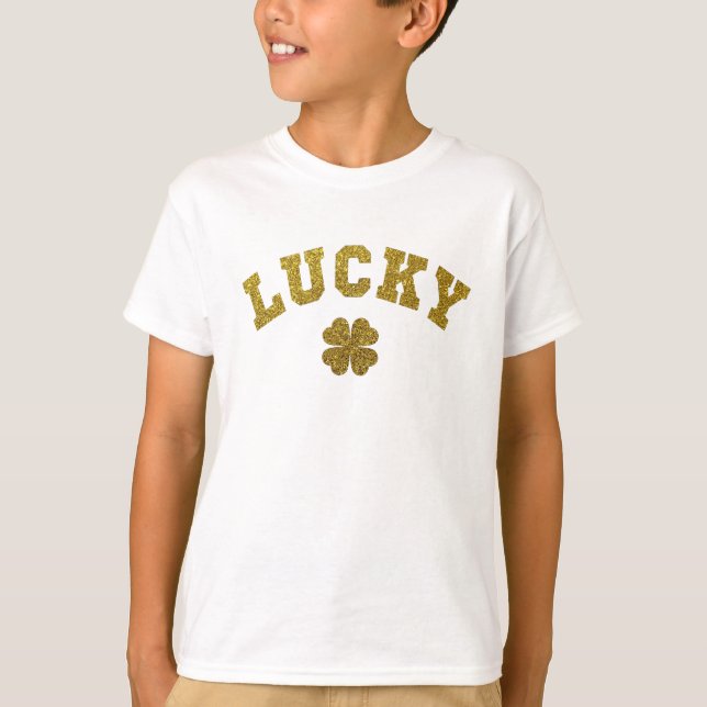 Lucky Clover Saint Patricks T-Shirt (Front)