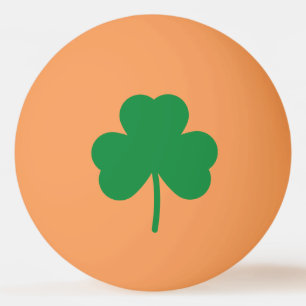 Lucky Clover St Patricks Day Green Shamrock Ping Pong Ball