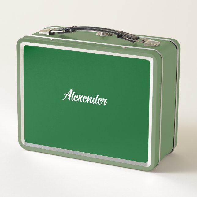 Lucky Clover St. Patricks Day Metal Lunch Box (Back)