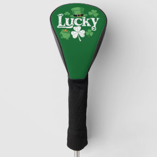 Lucky Clover St Patrick's Day Shamrock Vintage Golf Head Cover