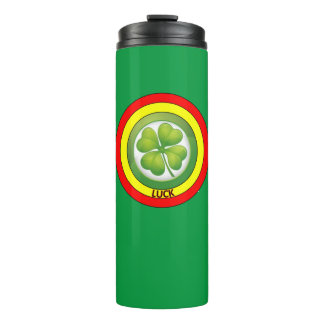 Lucky clover thermal tumbler
