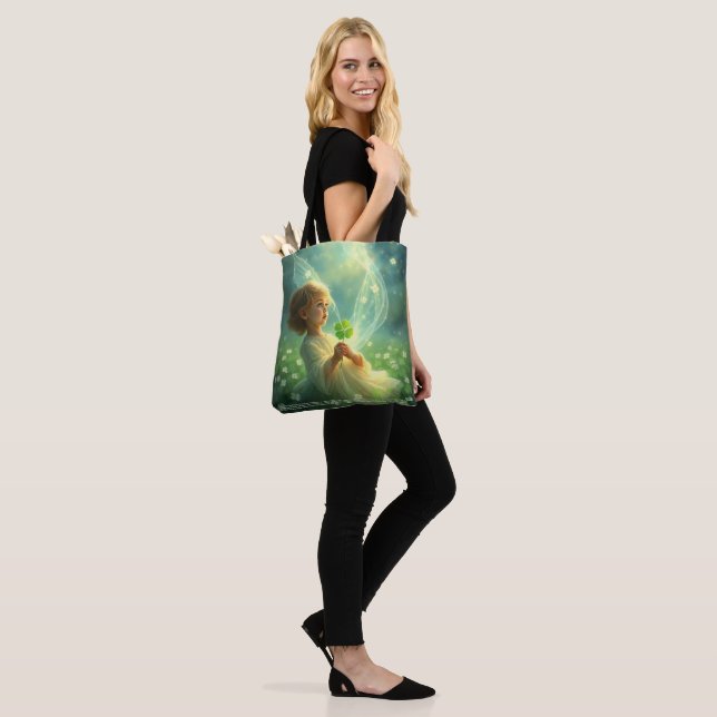 Lucky Clover  Tote Bag (On Model)