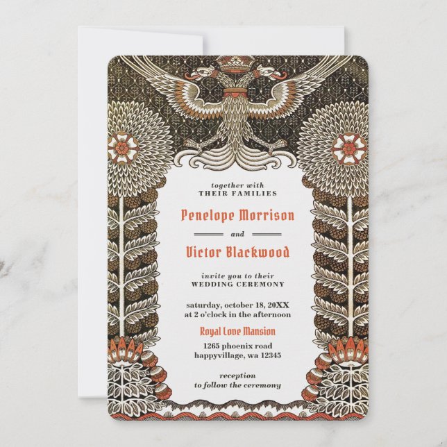 Lucky Clover Wedding Invitation (Front)